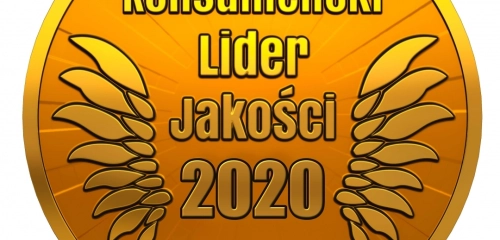 GOLDENES Emblem CONSUMER QUALITY LEADER 2020 für die Marke JONIEC®