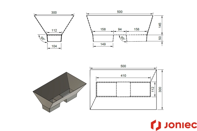 Trichter (Dosierer für Beton)